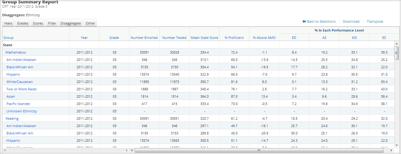 Individual Performance Report